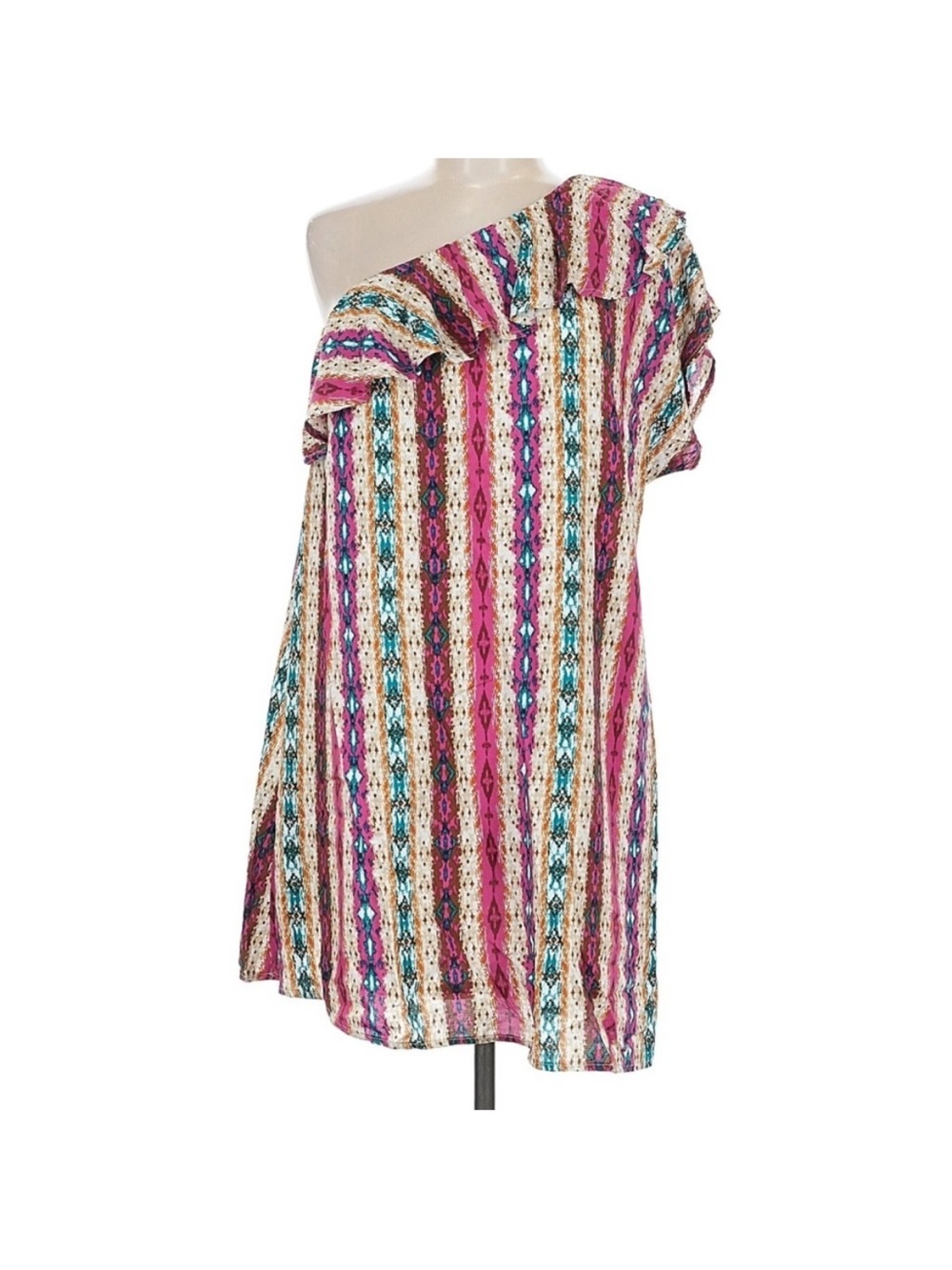 Savanna Jane Amarillo By Morning Wester Boho One Shoulder Dress Women’s Medium - Picture 2 of 7
